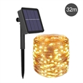 Solar Vandtæt IP67 LED Fe-Lyskæde - 32m - Gul