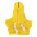 Ensfarvet hættetrøje til Labubu minifigur 17cm - gul