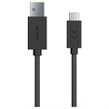 Sony UCB30 USB Type-C Hurtigt Kabel - 1m - Sort