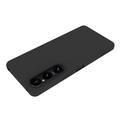 Sony Xperia 1 VI Anti-Fingeraftryk Mat TPU Cover - Sort