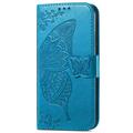 Sony Xperia 1 VI Butterfly Series Flip Cover med Pung - Blå