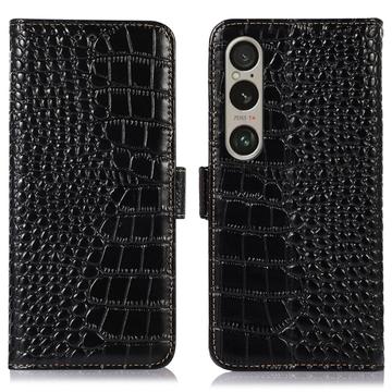 Sony Xperia 1 VI Crocodile Series Læderpung med RFID