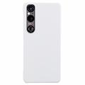 Sony Xperia 1 VI Gummibelagt Plastik Cover - Hvid