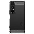 Sony Xperia 1 VII Spigen Rugged Armor TPU Cover - Sort
