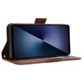 Sony Xperia 1 VII Kortholder Pung Etui - Brun
