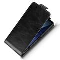 Sony Xperia 1 VII lodret flip-etui med stativ - sort