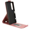 Sony Xperia 1 VII lodret flip-etui med stativ - rosaguld
