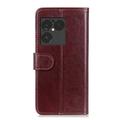 Sony Xperia 1 VIII Pung Etui med Stativ - Brun