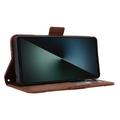 Sony Xperia 1 VIII Kortholder Pung Etui - Brun