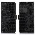 Sony Xperia 1 VIII Crocodile Series Læderpung med RFID