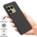 Sony Xperia 1 VIII Flydende silikone cover med håndrem - Sort