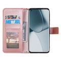 Sony Xperia 1 VIII Mandala Etui med Pung med håndledsrem - lyserød