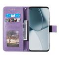 Sony Xperia 1 VIII Mandala Etui med Pung med håndledsrem - Lilla