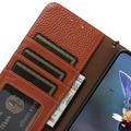 Sony Xperia 1 VIII Pung læder cover med RFID - Brun