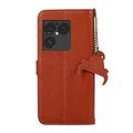 Sony Xperia 1 VIII Pung læder cover med RFID - Brun