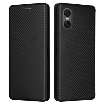 Sony Xperia 10 VI Flip Cover - Karbonfiber