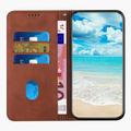 Sony Xperia 10 VI Rombe Mønster Pung Cover med magnetisk lukning - Brun