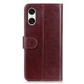 Sony Xperia 10 VI Pung med Magnetisk Lukning - brun