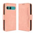Sony Xperia 10 VII Kortholder Pung Etui - Pink