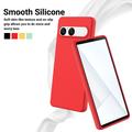 Sony Xperia 10 VII Flydende silikone cover med håndrem - rød