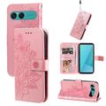 Sony Xperia 10 VII Mandala Series Etui med Pung - Pink