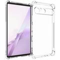 Sony Xperia 10 VIII Stødsikkert Silikone Cover - Gennemsigtig