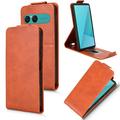 Sony Xperia 10 VIII lodret flip-etui med stativ - Brun