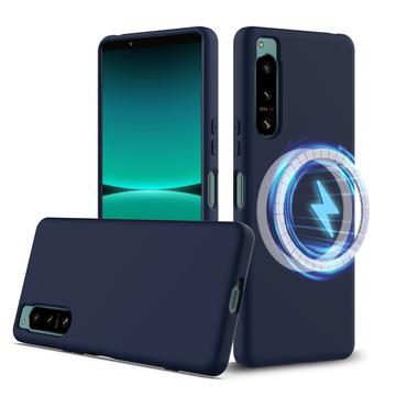 Sony Xperia 5 IV Liquid Silikone Cover - MagSafe Kompatibel - Mørkeblå