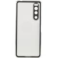 Sony Xperia 5 IV Magnetisk Cover med Hærdet Glas til Bagsiden - Sølv