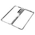 Sony Xperia 5 IV Magnetisk Cover med Hærdet Glas til Bagsiden - Sølv