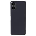 Sony Xperia 5 V Gummibelagt Plastik Cover - Sort