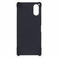 Sony Xperia 5 V Gummibelagt Plastik Cover - Sort