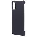 Sony Xperia 5 V Gummibelagt Plastik Cover - Sort
