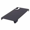 Sony Xperia 5 V Gummibelagt Plastik Cover - Sort