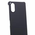 Sony Xperia 5 V Gummibelagt Plastik Cover - Sort