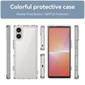 Sony Xperia 5 V Ridsefast Hybrid Cover - Gennemsigtig