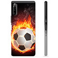 Sony Xperia L4 TPU Cover - Fodbold Flamme