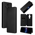 Sony Xperia Pro-I Flip Cover - Karbonfiber - Sort