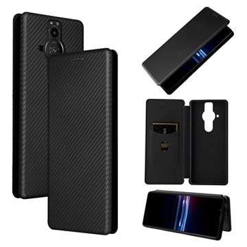 Sony Xperia Pro-I Flip Cover - Karbonfiber - Sort