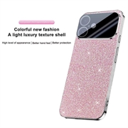 iPhone 17 Mousserende Glitter Hybrid Cover - Pink
