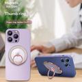 Glitrende magnetisk ringholder – MagSafe-kompatibel – sølvfarvet