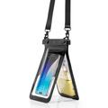 Spigen A603 Vandtæt telefonetui med to kamre og taske til værdigenstande - IPX8/30m - Sort / klar