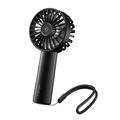 Spigen A905 Mini bærbar håndholdt ventilator med håndrem – sort