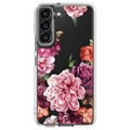 Spigen Cyrill Cecile Samsung Galaxy S22 5G Hybrid Cover (Open Box - Fantastisk stand) - Pink Blomster