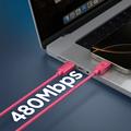 Spigen EB6010CC Essential USB-C-kabel - 100cm/60W - Pink
