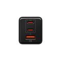 Spigen Essential 47W GaN-vægoplader - 2x USB-C, 1x USB-A - Sort