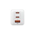 Spigen Essential 47W GaN-vægoplader - 2x USB-C, 1x USB-A - hvid