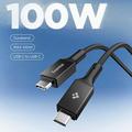 Spigen Essential EB10010CC USB-C-kabel 100W - 5Gb/s, 1m - Sort