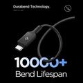 Spigen Essential EB10010CC USB-C-kabel 100W - 5Gb/s, 1m - Sort