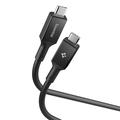 Spigen Essential EB24012CC USB-C-kabel 240W - 40Gb/s, 1.2m - Sort